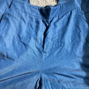 Casual Blue Wide leg pants for Women